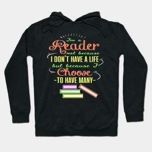 The Many Lives of a Bookworm Hoodie